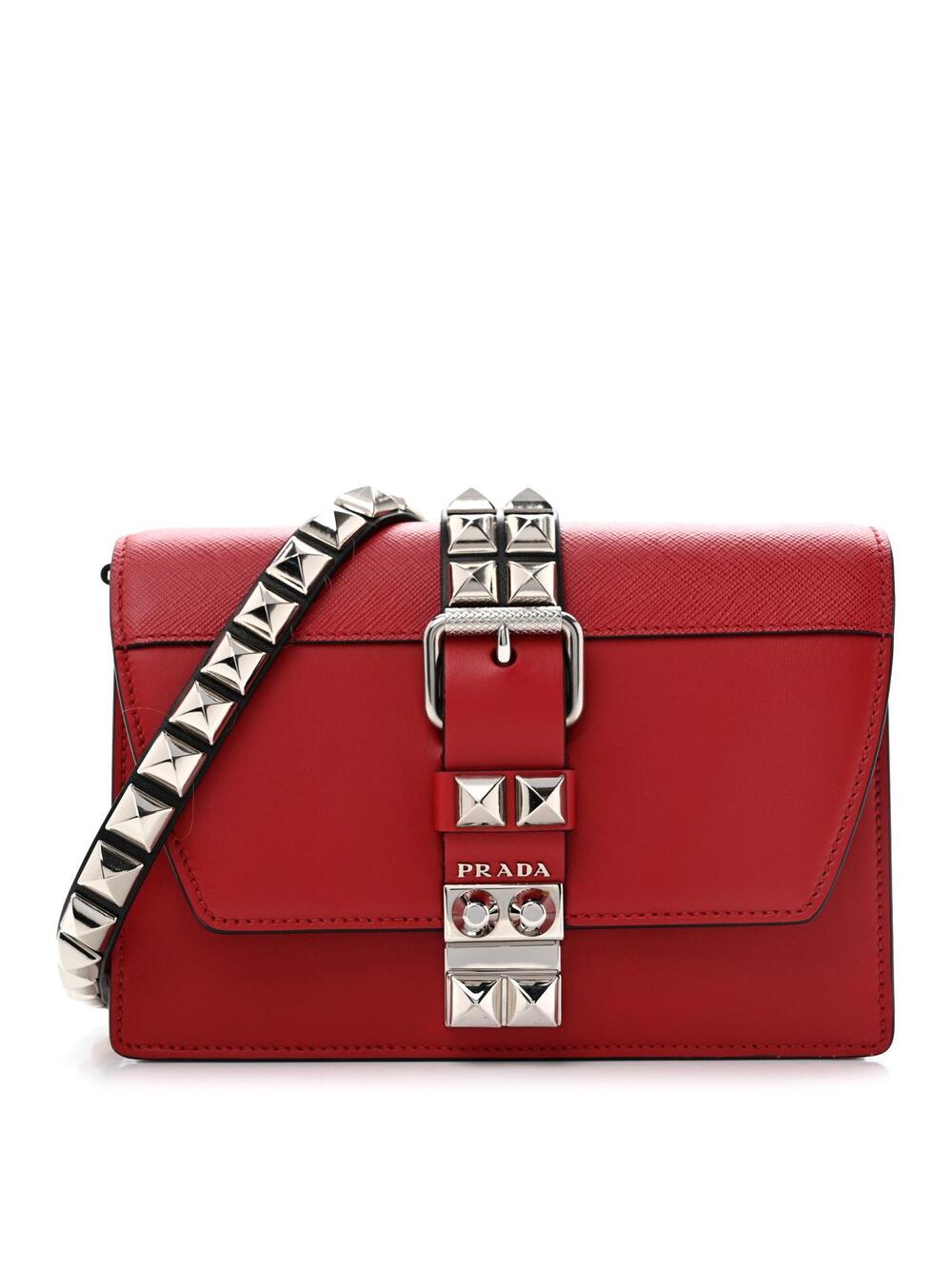 Prada Saffiano City Calfskin Studded #375252P65B